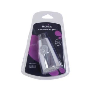 ראש אוניברסלי לברז מטבח נשלף שני מצבי זרימה צבע ניקל מבריק דגם 100990