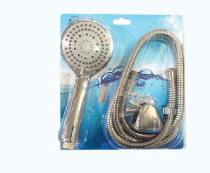 מערכת רחצה מעוגלת עשויה ABS כוללת צינור ותפסן צבע ניקל מבריק ויש לה 3 מצבי זרימה דגם 137S