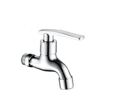 ברז קצר מים קרים יציאה מהקיר אורך הפיה 7 ס"מ צבע ניקל מבריק דגם AL86878